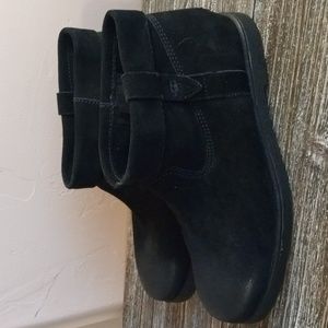 UGG Josefene Cuff Women's Suede Ankle Zip Boots in Black Size 8